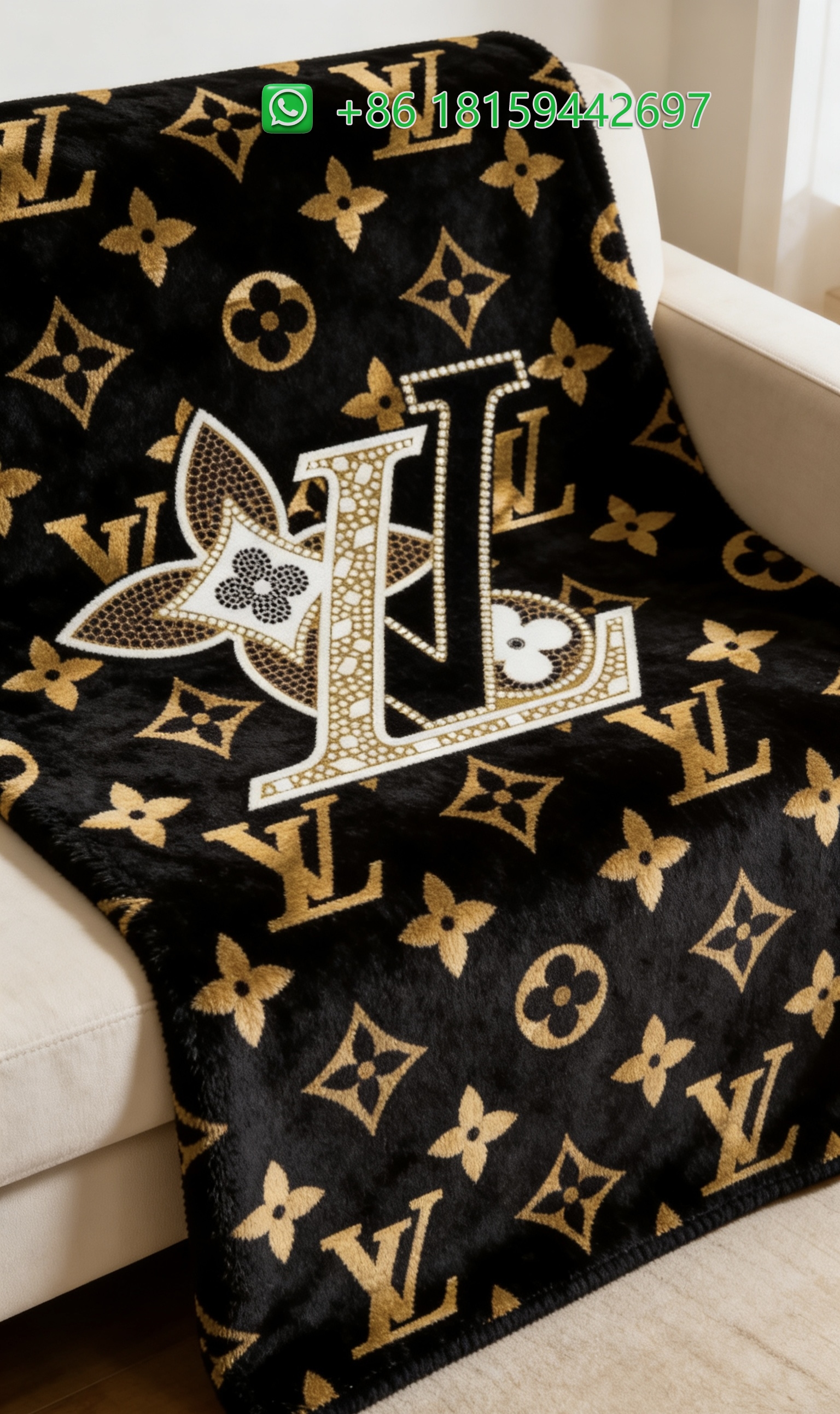 Louis Vuitton Throw Blankets